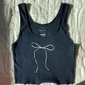 PacSun PS / LA Bow Navy Tank Top - M
